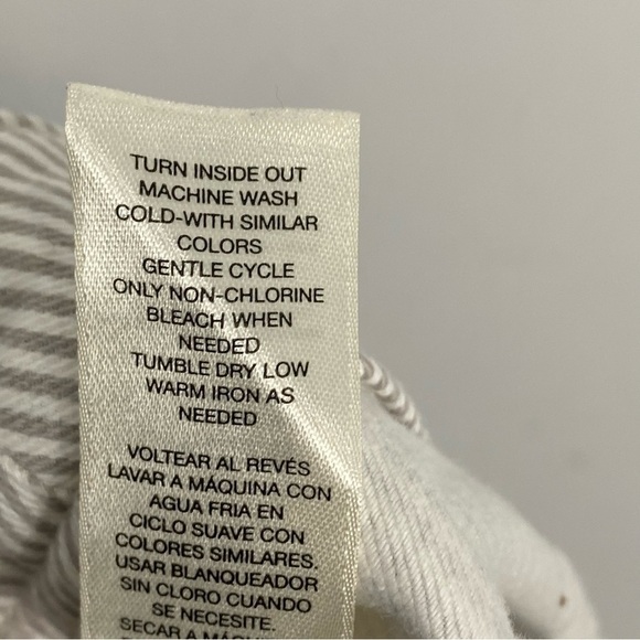 CHICO'S Striped Twill Stretch Utility Pants - Picture 9 of 9